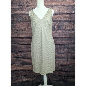 Ralph Lauren Metallic champagne gold midi evening gown size 6